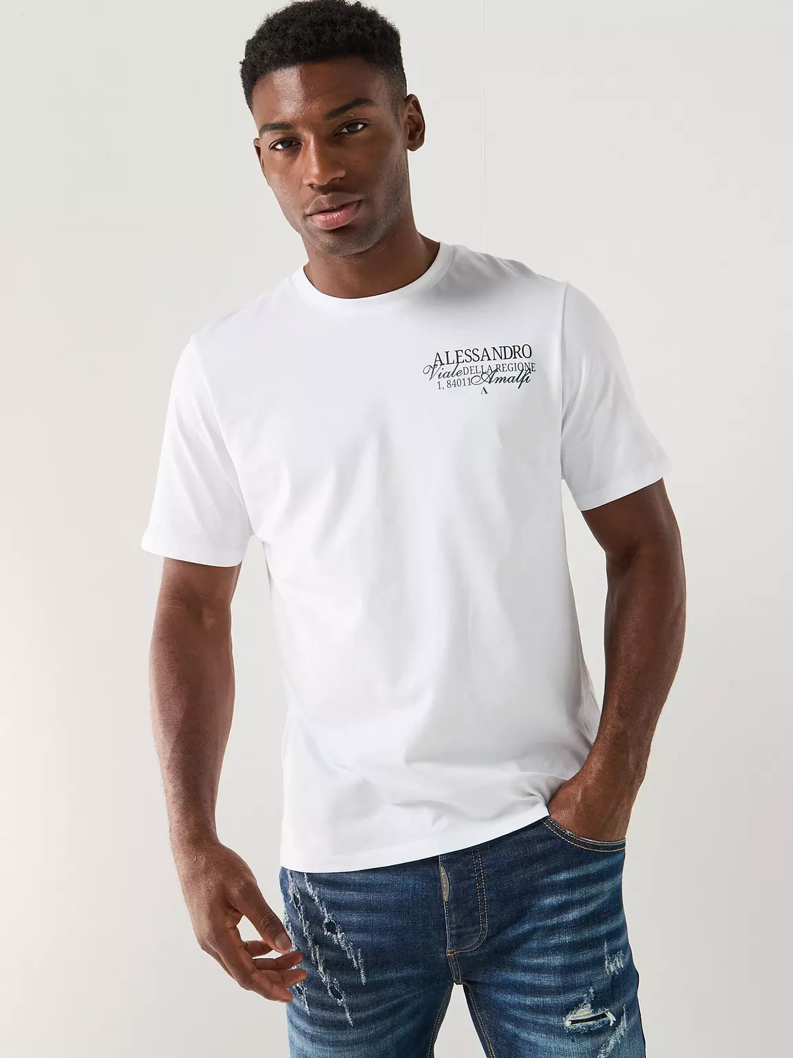 Alessandro Zavetti Arco T-Shirt Optic White - Image 2