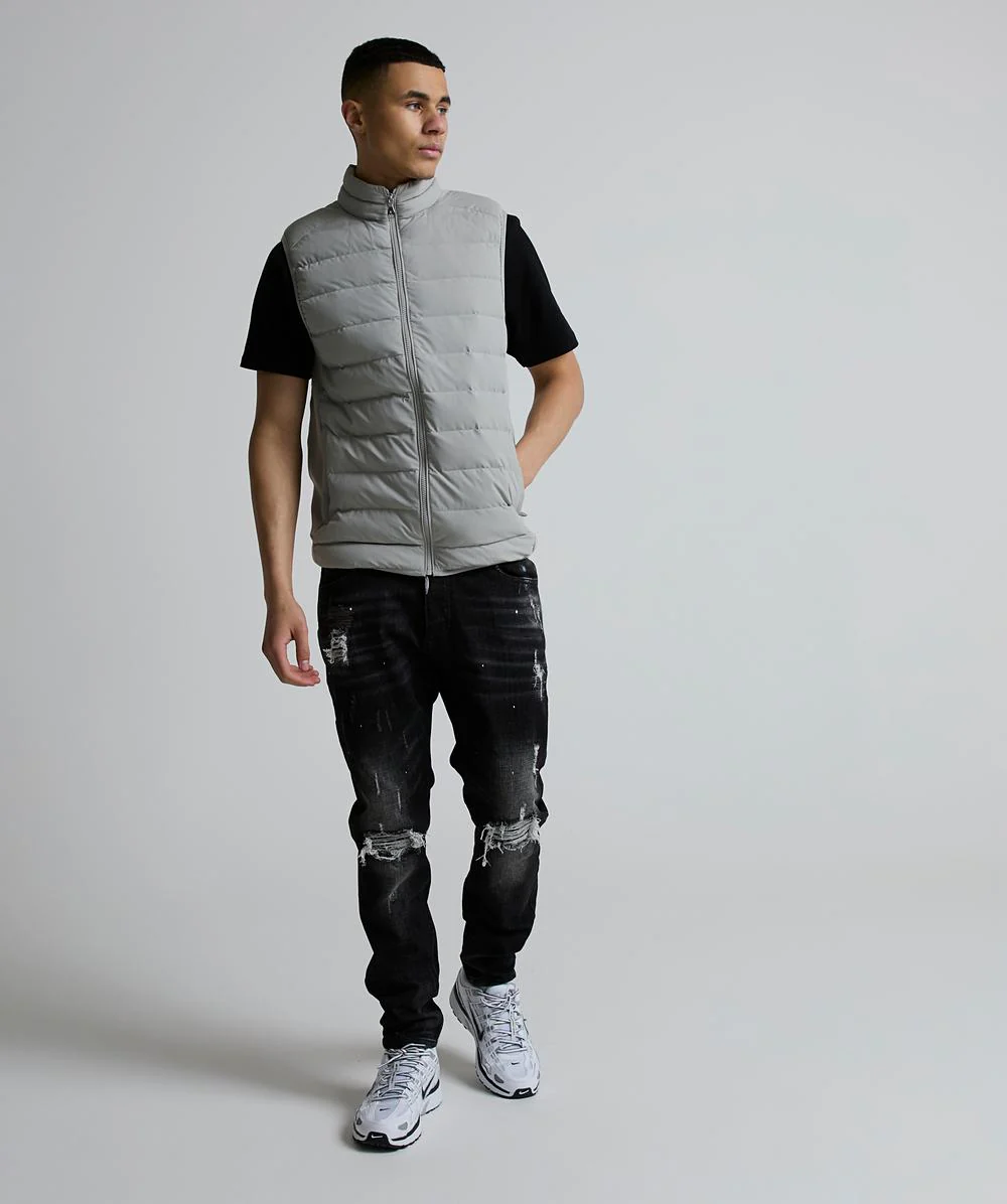 Alessandro Zavetti Masso Padded Gilet - Silver Thyme - Image 4