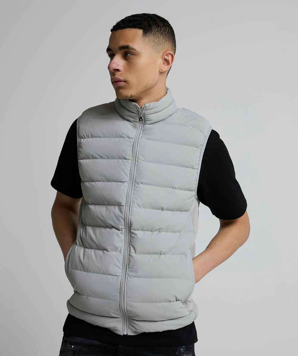 Alessandro Zavetti Masso Padded Gilet - Silver Thyme - Image 5