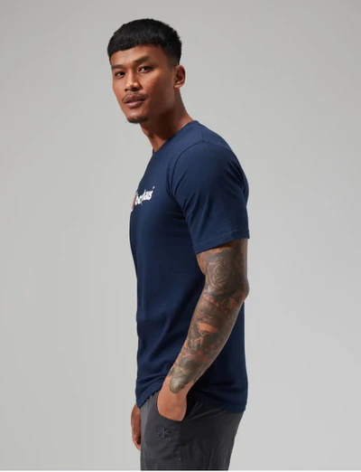 Berghaus Big Classic Logo T-shirt Dusk Blue - Image 3