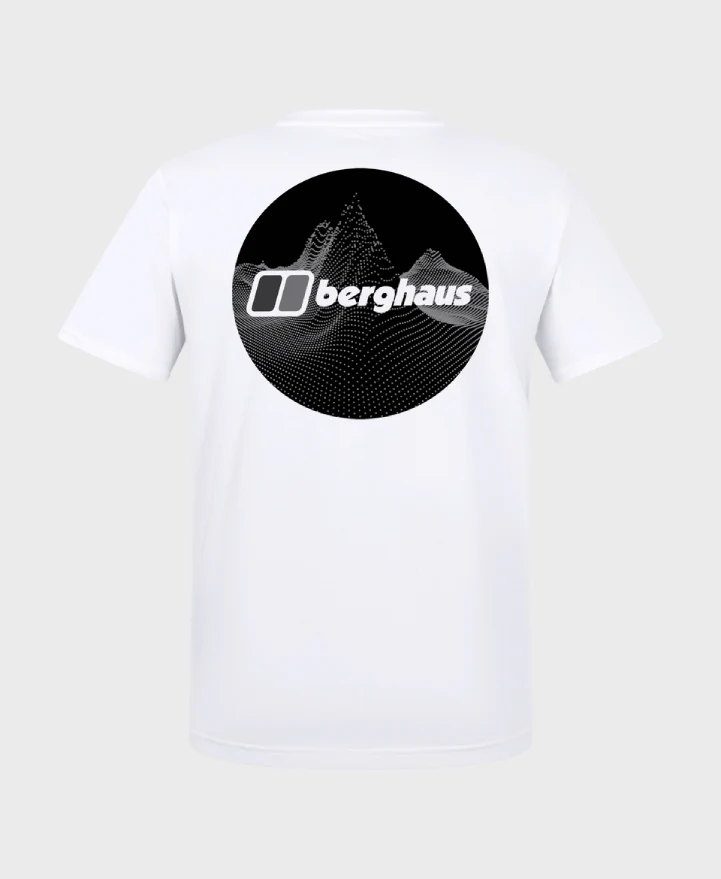 Berghaus Dotted Mountain T-Shirt - White
