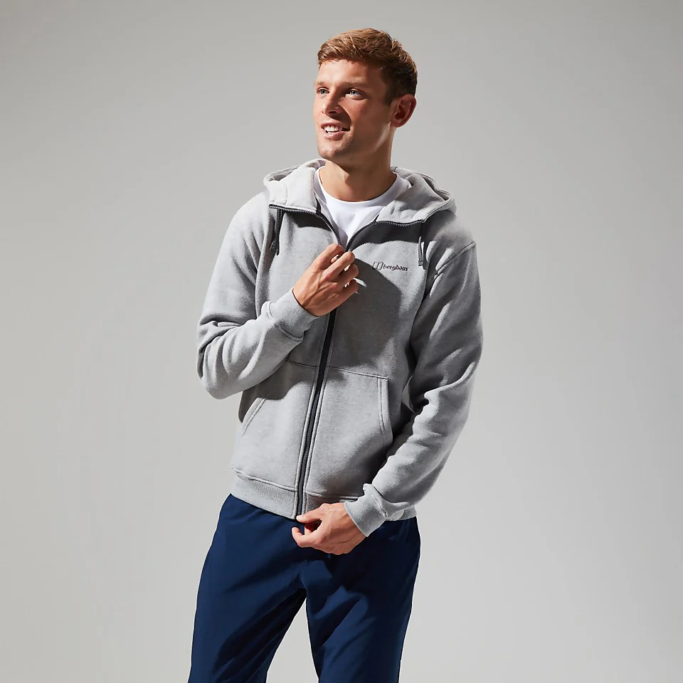 Bergahus Logo Full Zip Hoody Grey - Image 3