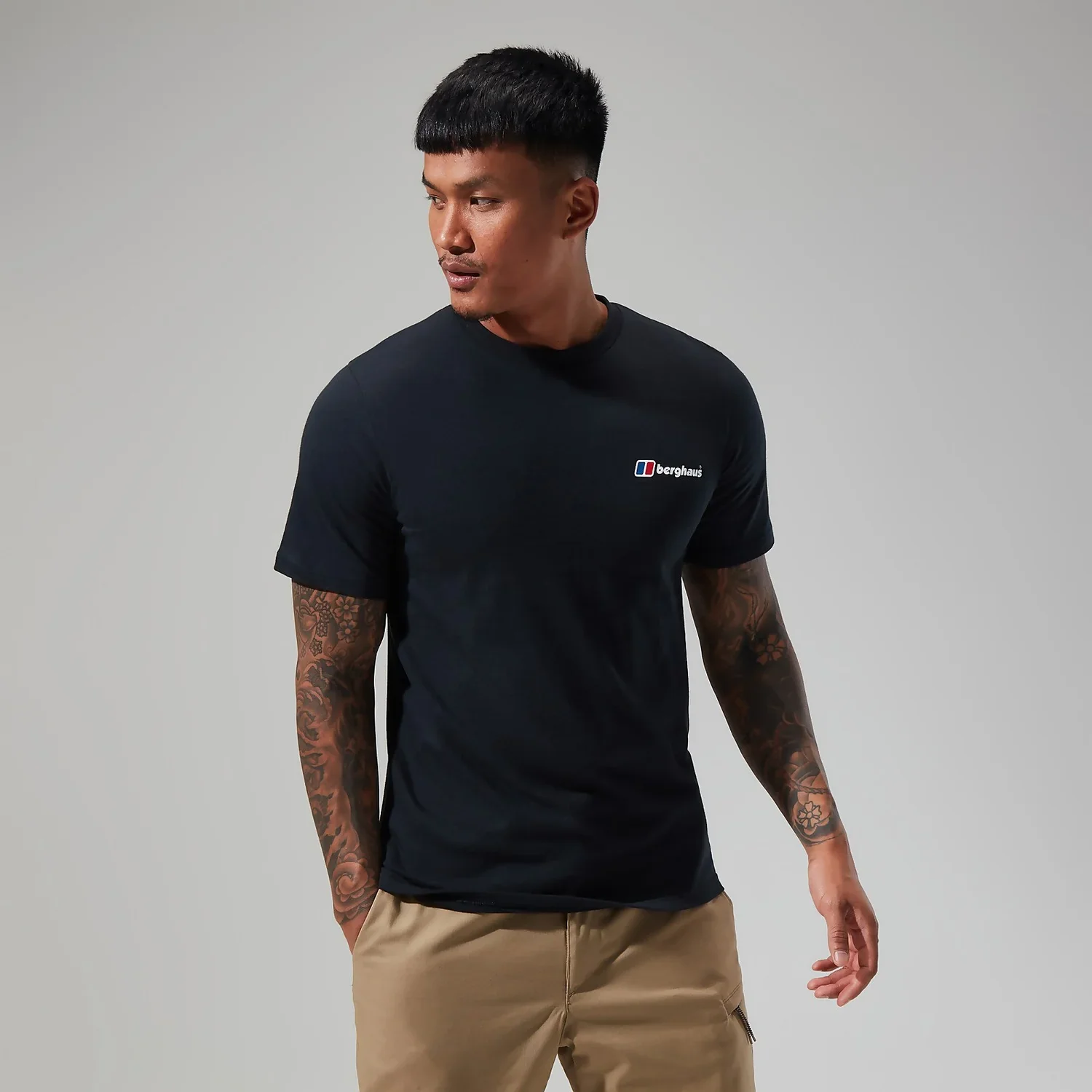 Berghaus Organic Classic Logo T-Shirt Black - Image 3