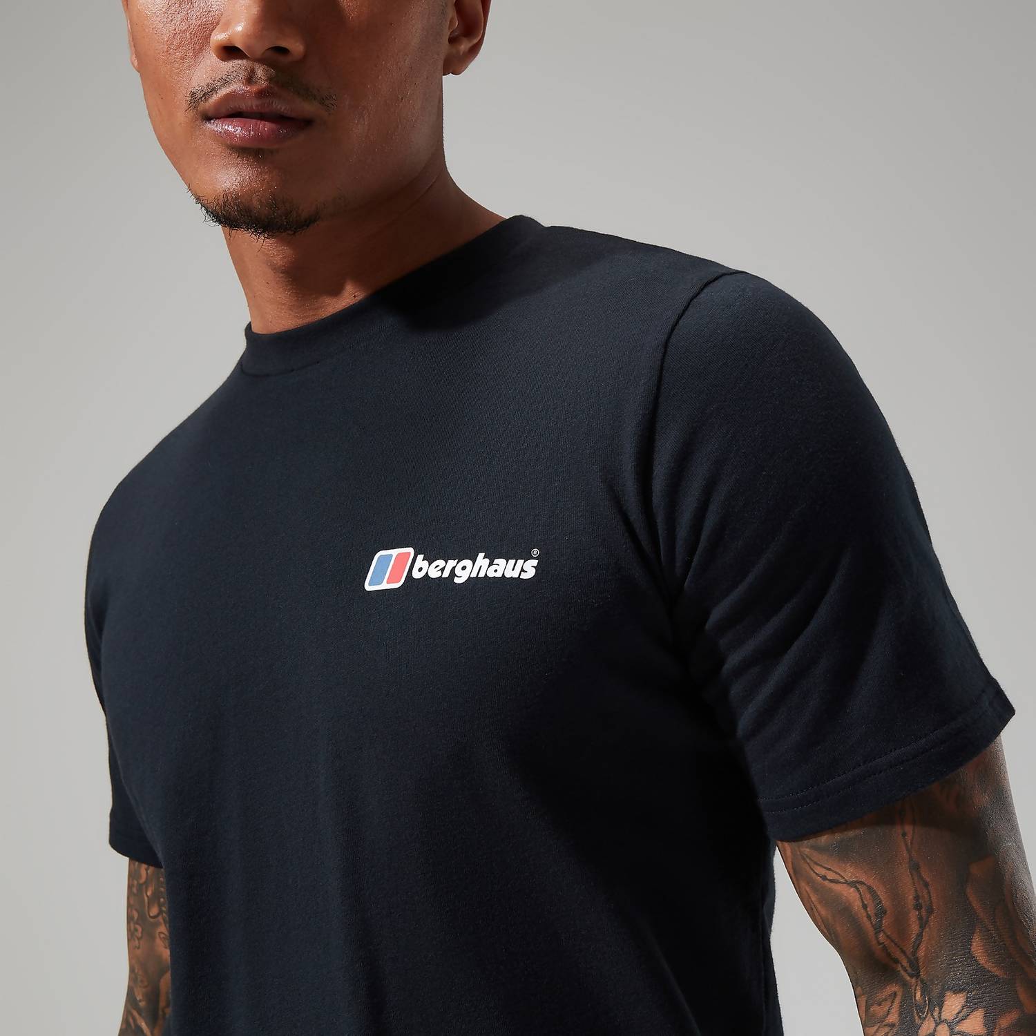 Berghaus Organic Front & Back Logo T-Shirt Black - Image 4