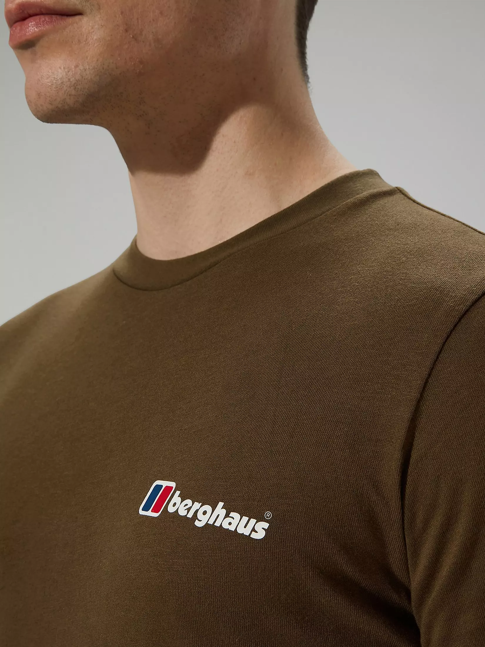 Berghaus Organic Front & Back Logo T-shirt Light Brown - Image 3