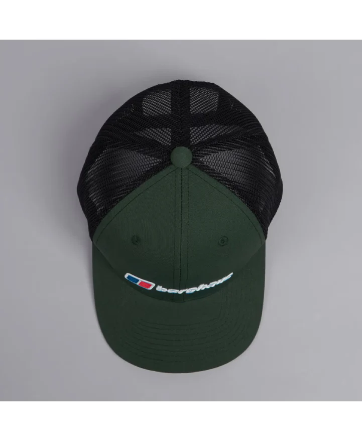 Berghaus Logo Recognition Trucker Cap - Dark Green - Image 2