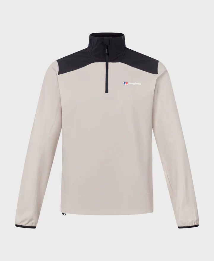 Berghaus Terrain Trek Half Zip Jacket - Stone/Black