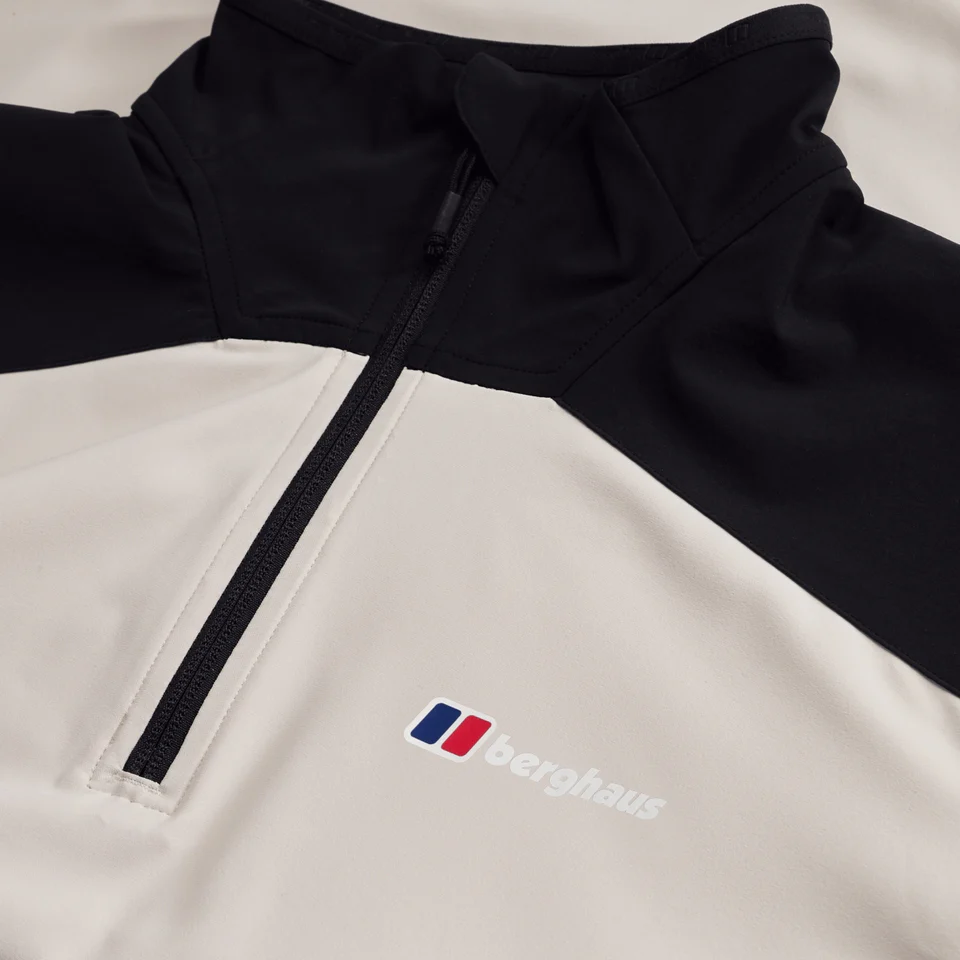Berghaus Terrain Trek Half Zip Jacket - Stone/Black - Image 3