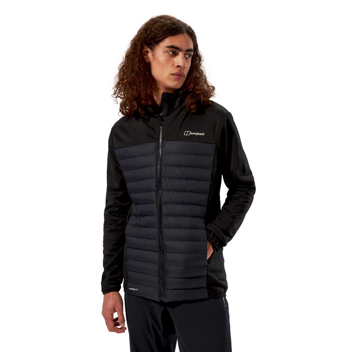 Berghaus Vaskye Hooded Hybrid Jacket Black - Image 3