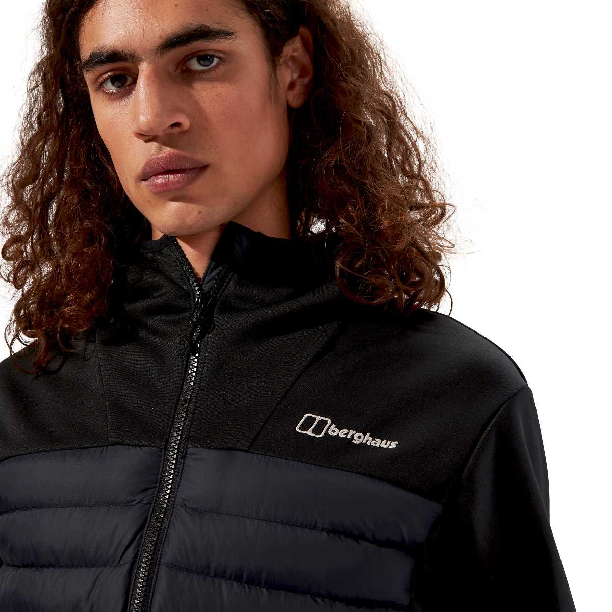 Berghaus Vaskye Hooded Hybrid Jacket Black - Image 4