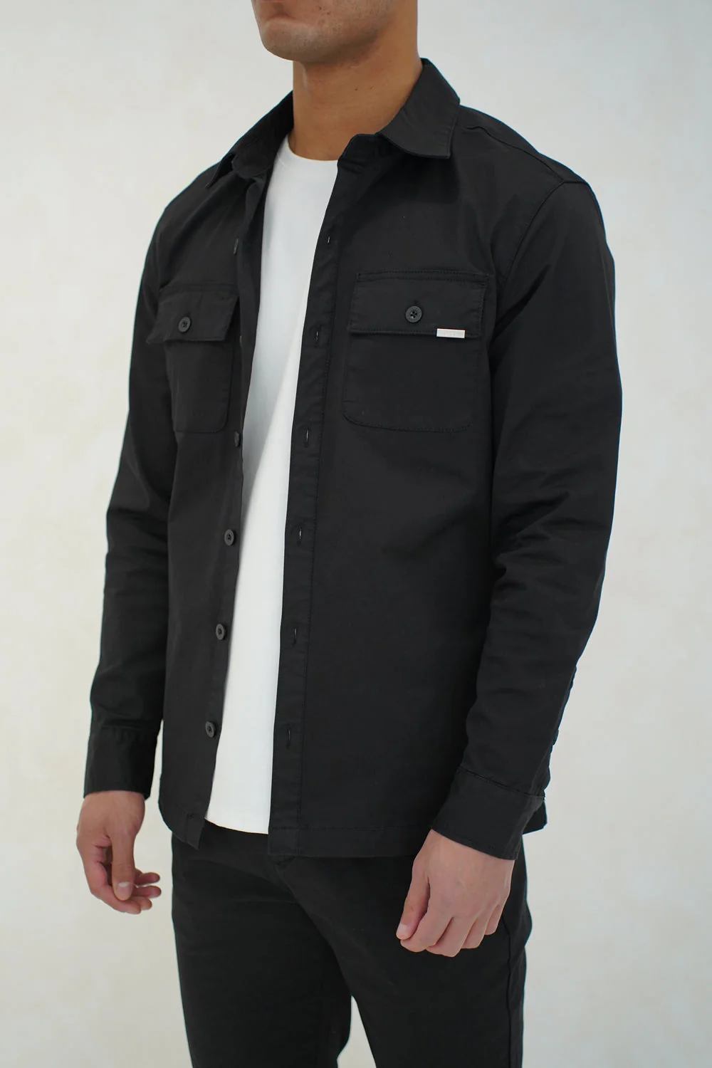 Capo Cargo Overshirt Black - Image 2
