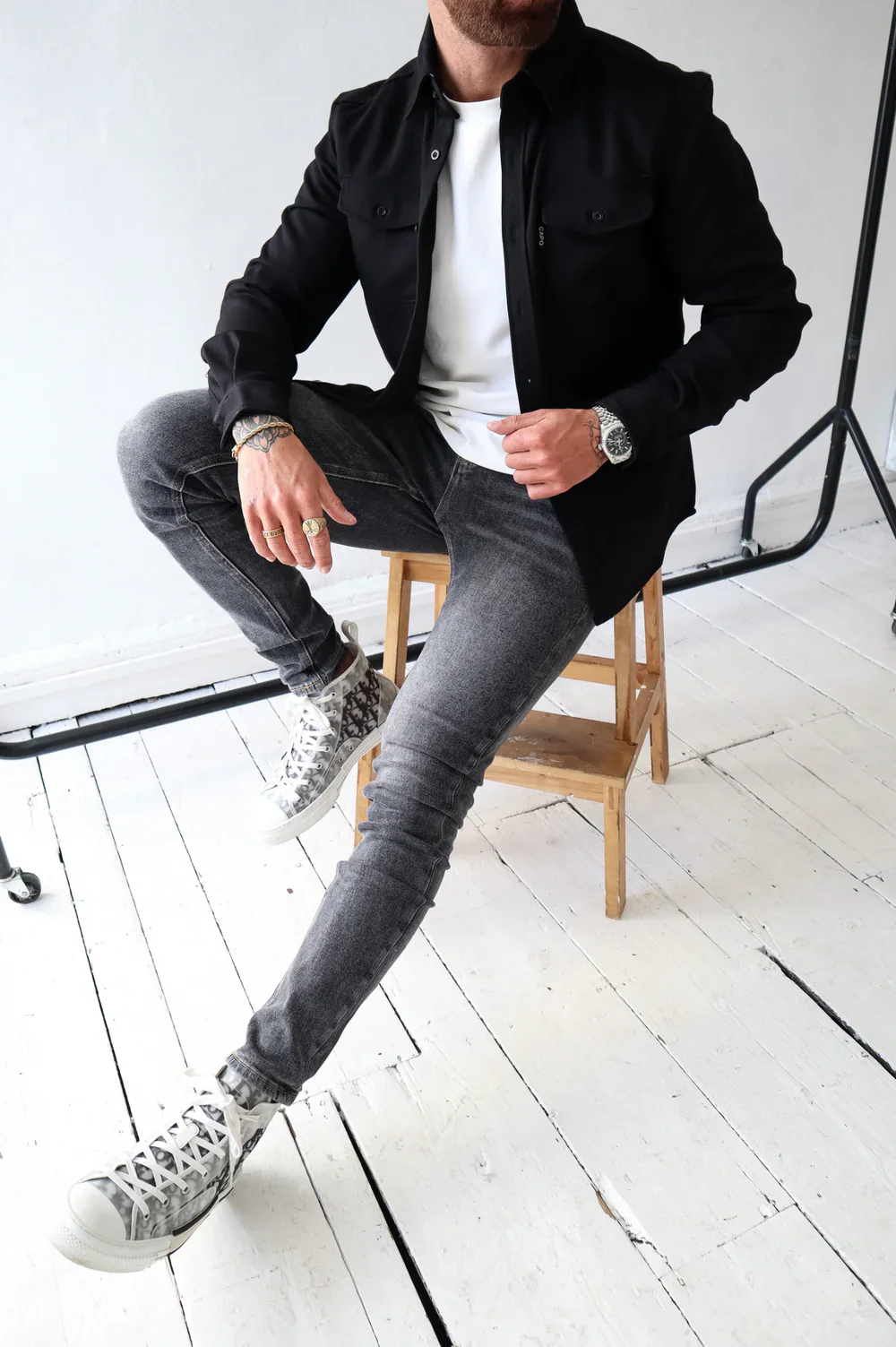 Capo Overshirt Black - Image 3