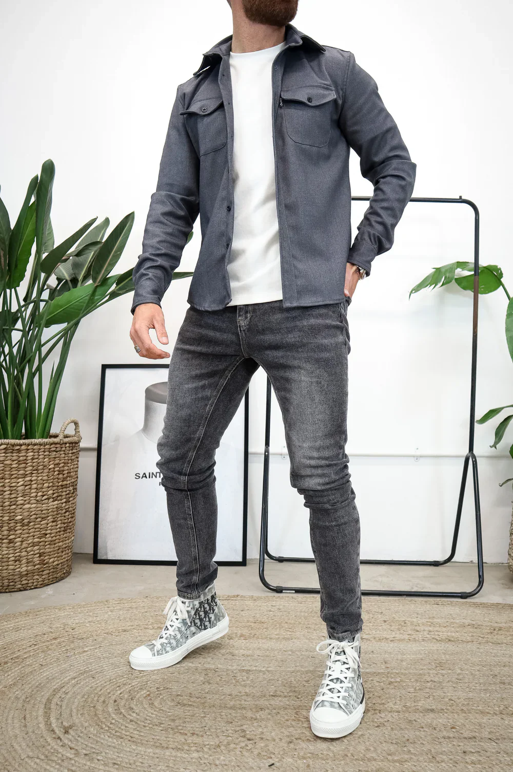 Capo Overshirt Grey - Image 3