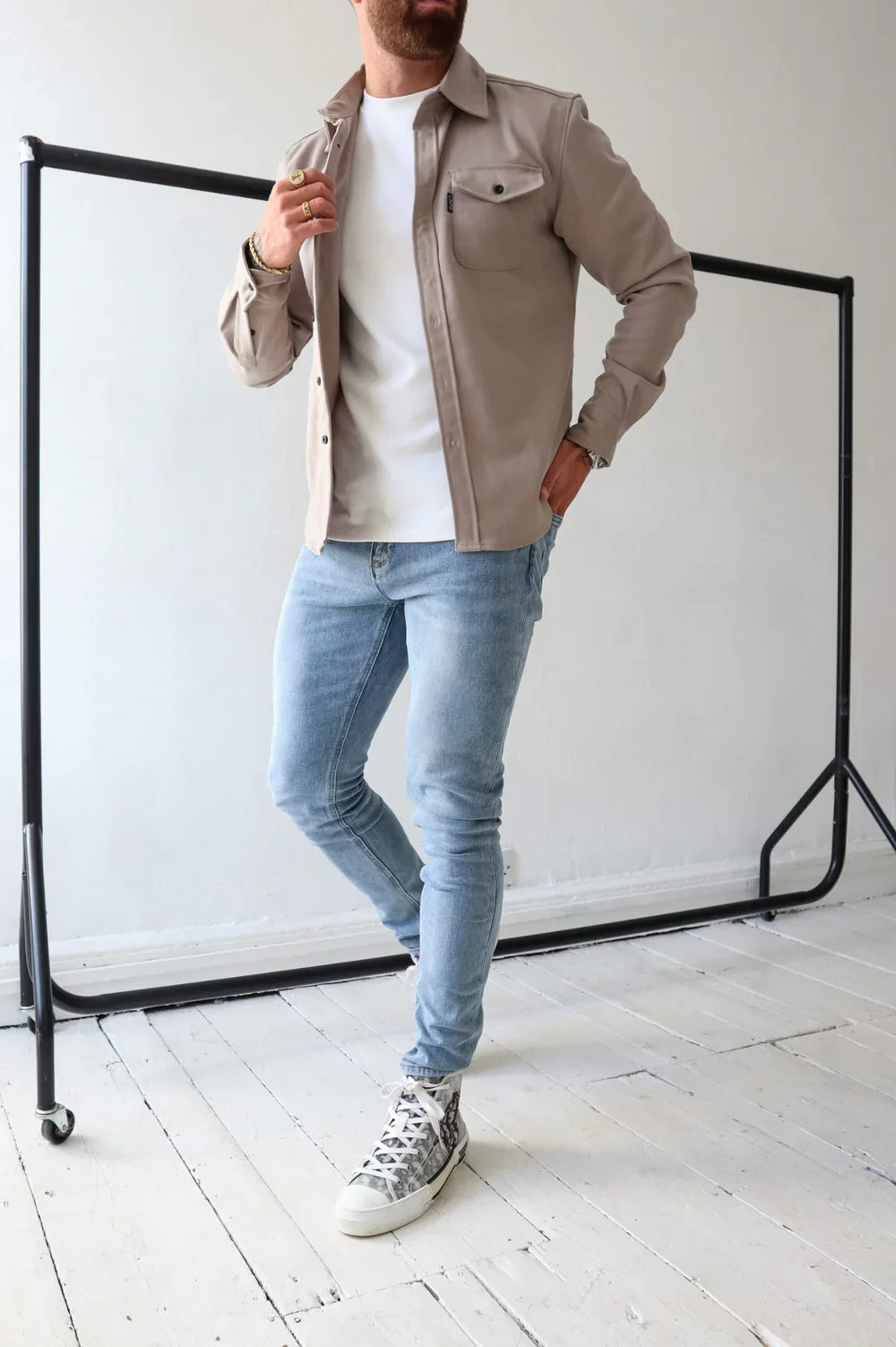 Capo Overshirt Stone - Image 2