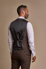 Cavani Caridi Waistcoat Brown - Image 3