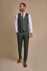 Cavani Caridi Waistcoat Olive - Image 3