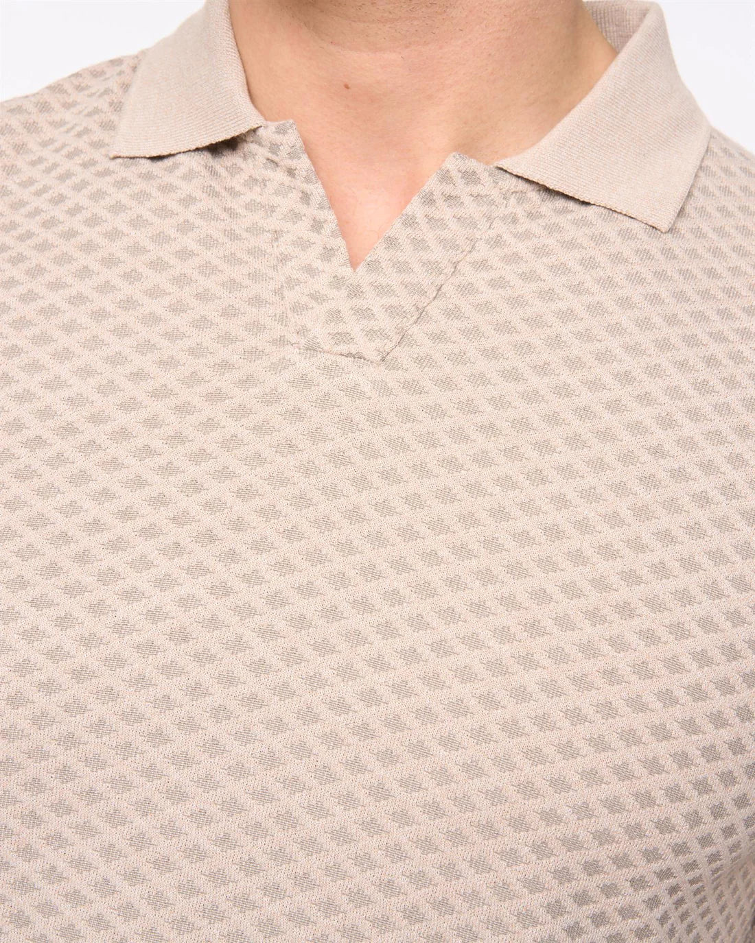 Duck & Cover Morwin Polo Shirt - Stone - Image 3