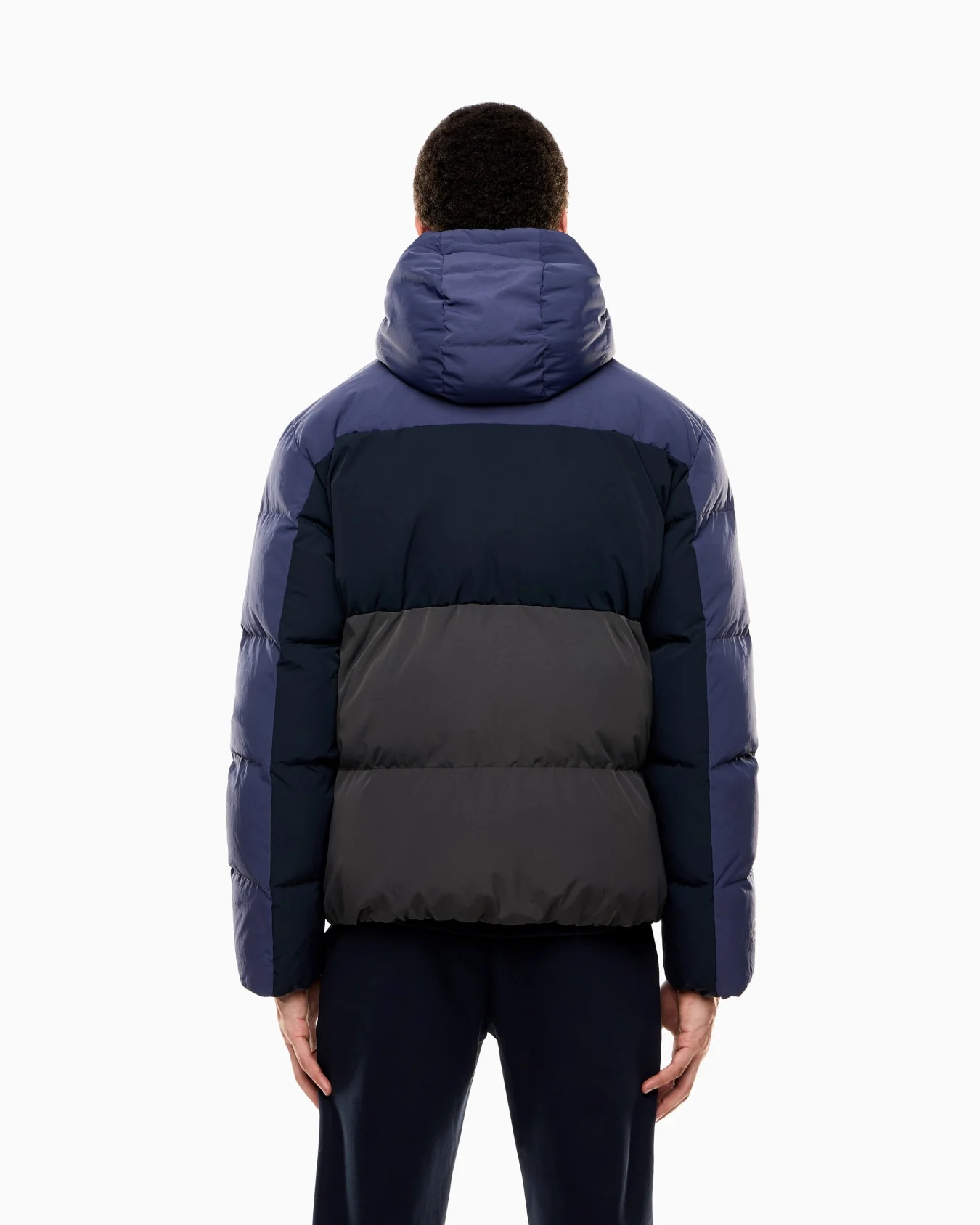 EA7 Emporio Armani 7M000946 Athletic Colour Block Nylon Jacket - Blue - Image 3