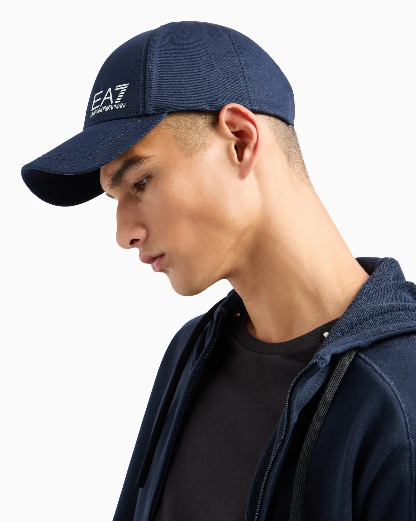 EA7 Emporio Armani 7X000005 Unisex Train Core Cotton Baseball Cap - Blue - Image 3