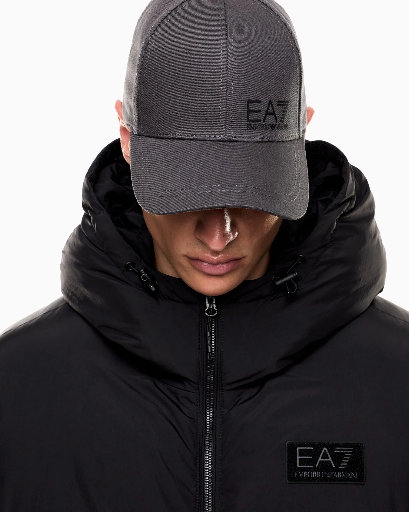 EA7 Emporio Armani 7X000005 Unisex Train Core Cotton Baseball Cap - Grey - Image 3