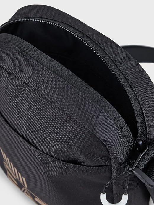 EA7 Emporio Armani Woven Sholder Bag - 26121 Black/Gold - Image 4