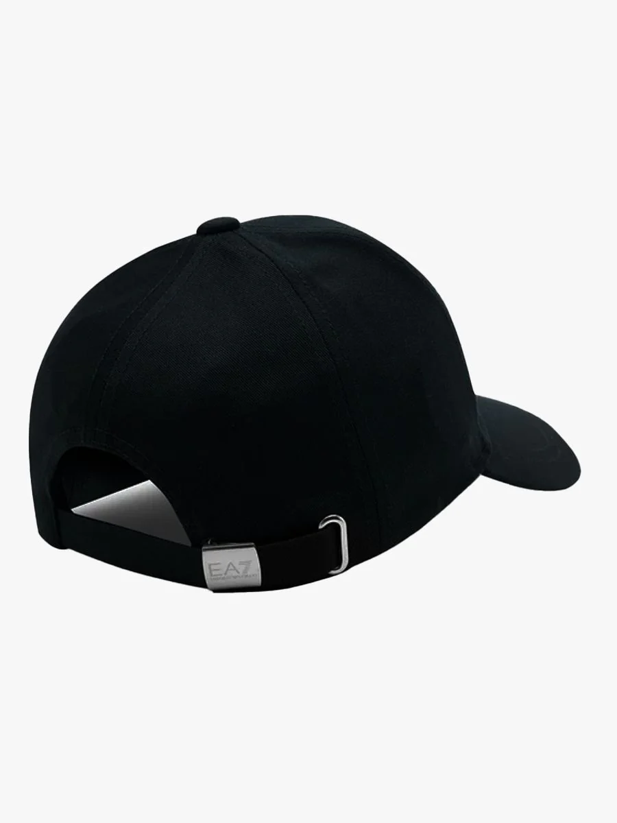 Ea7 Emporio Armani Woven Baseball Cap 28221 Black/White - Image 3