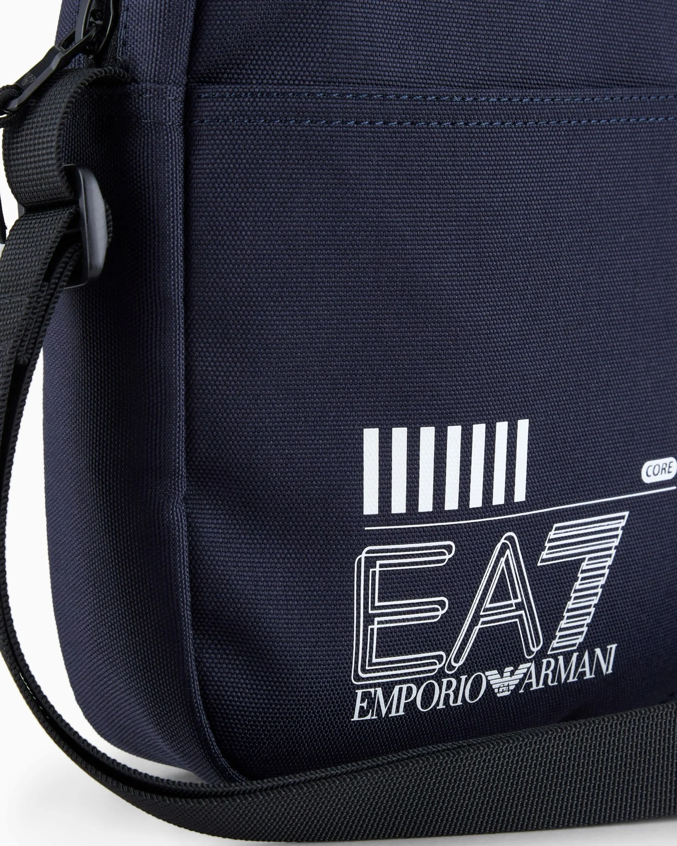 EA7 Emporio Armani Mens 245086 Woven Shoulder Bag - Navy/White - Image 2