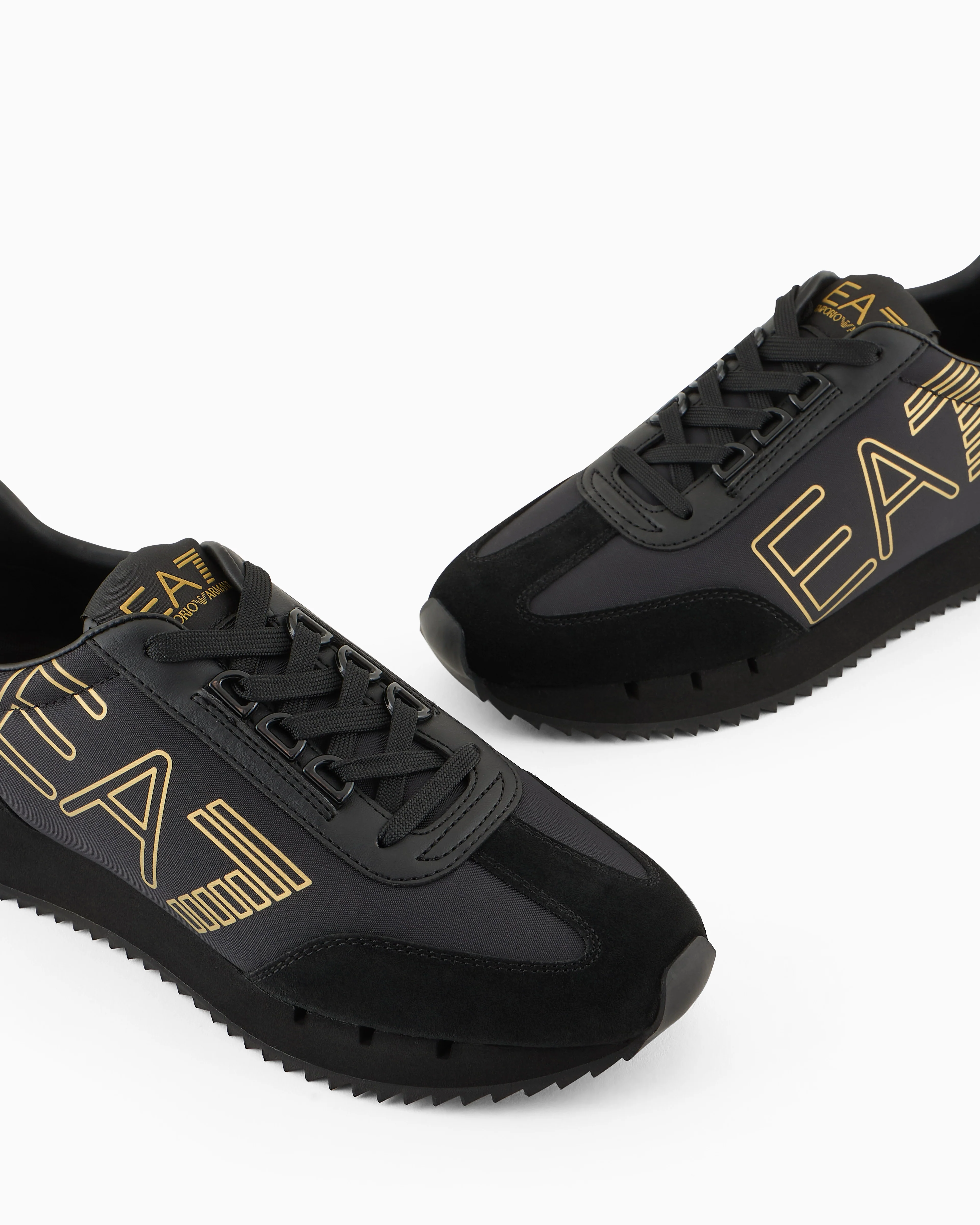 EA7 Emporio Armani X8X101 Trainer Triple Black/Gold - Image 3