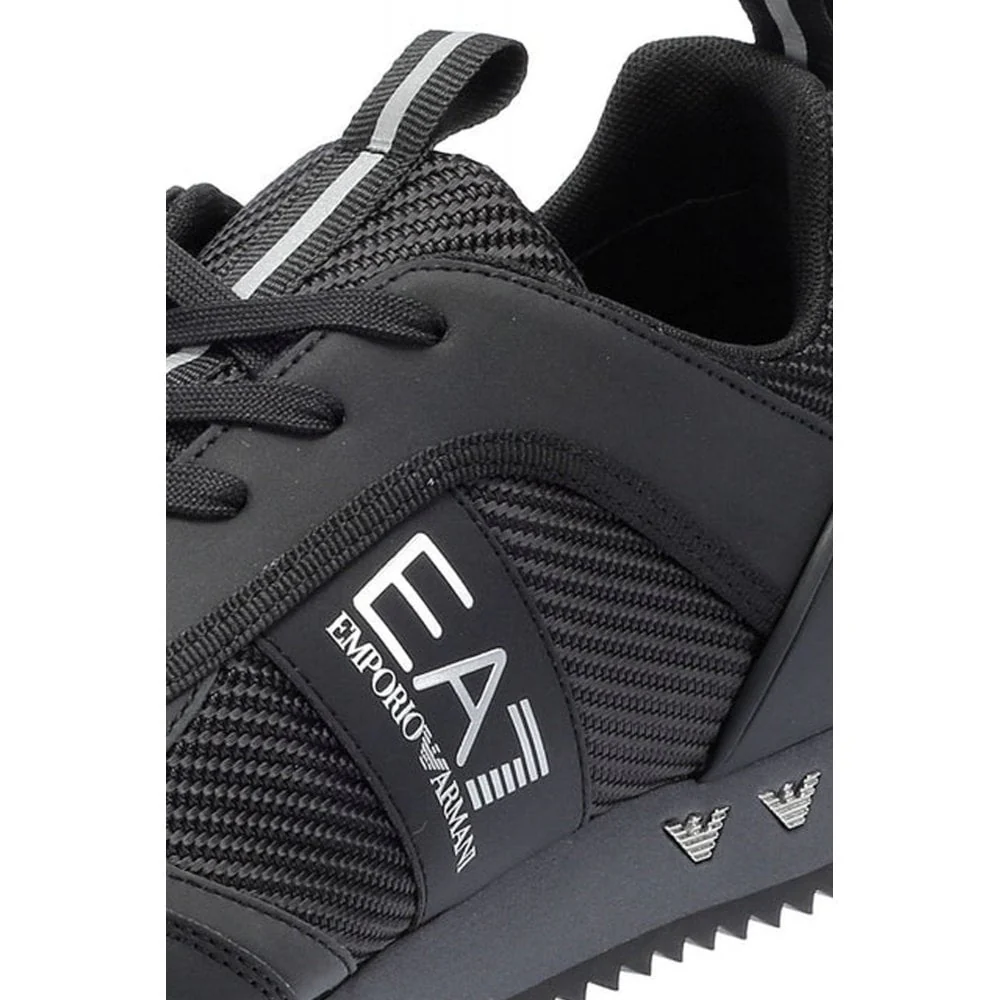EA7 Emporio Armani X8X185 Trainers - U460 Triple Black/Silver - Image 2