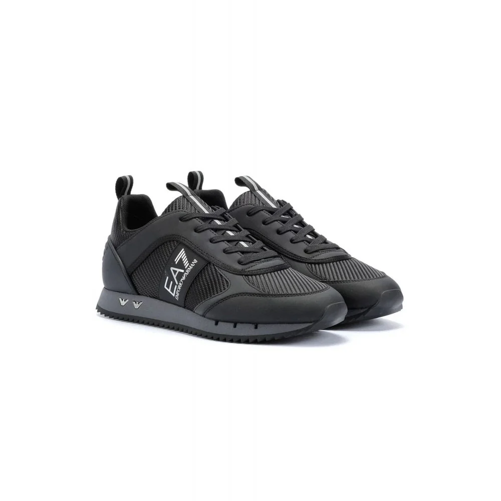 EA7 Emporio Armani X8X185 Trainers - U460 Triple Black/Silver - Image 3