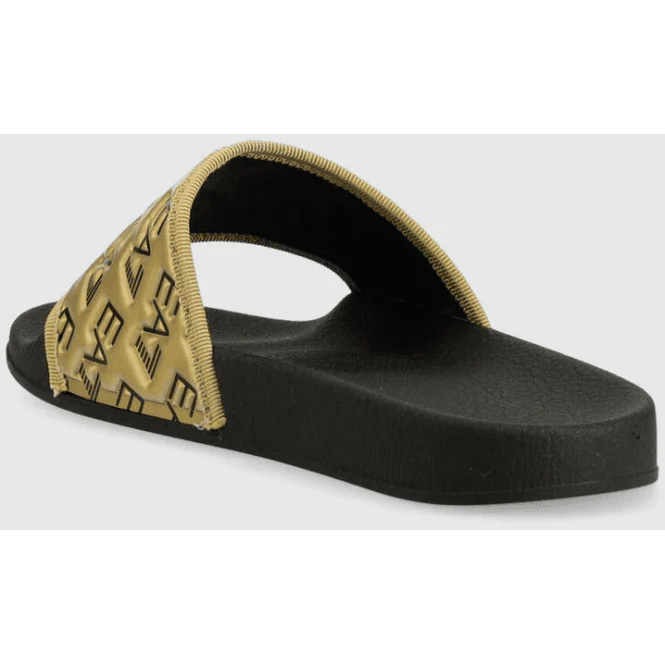 EA7 Emporio Armani XCP010 Sliders Black / Gold - Image 3