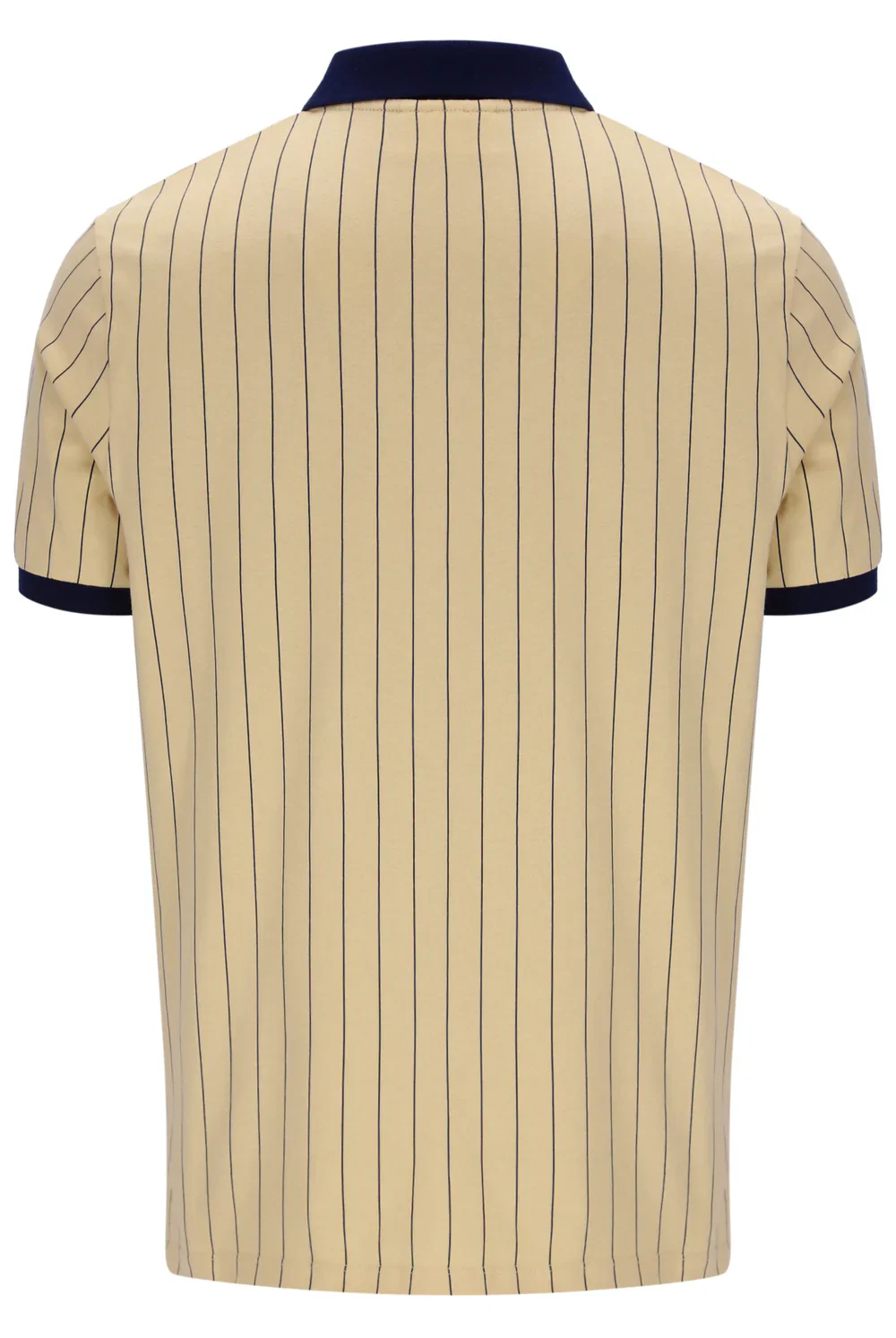 Fila LM1839AT Classic Vintage Striped Polo T-Shirt 921 Classic Beige/Fila Navy/Gardenia - Image 5