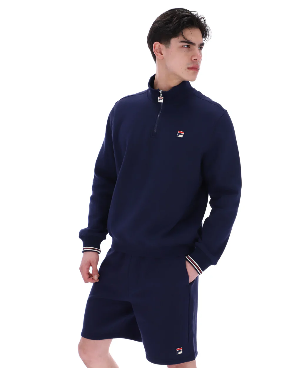 Fila SS25MH034 Ramy 1/4 Zip 410 - Fila Navy - Image 3