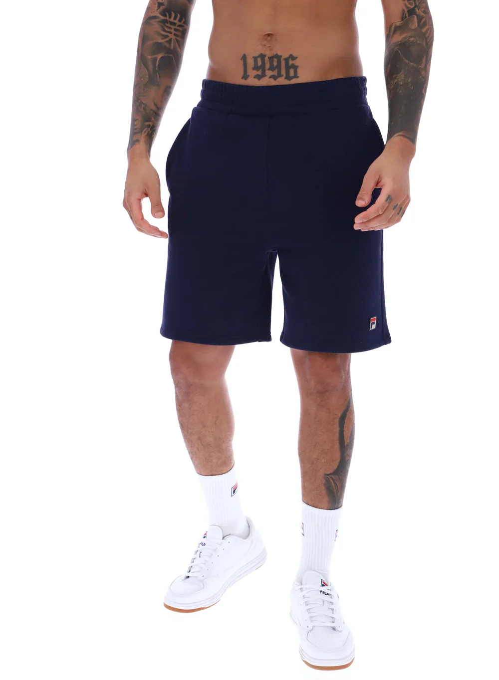 Fila SS25MH034 Vico Fleece Short 410 - Fila Navy - Image 3