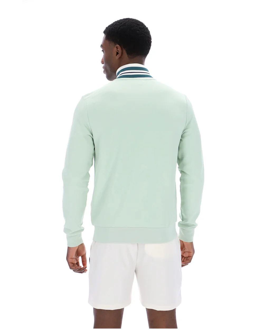 Fila SS26MH007 Federico Tipped Neck Track Jacket - Surf Spray - Image 3