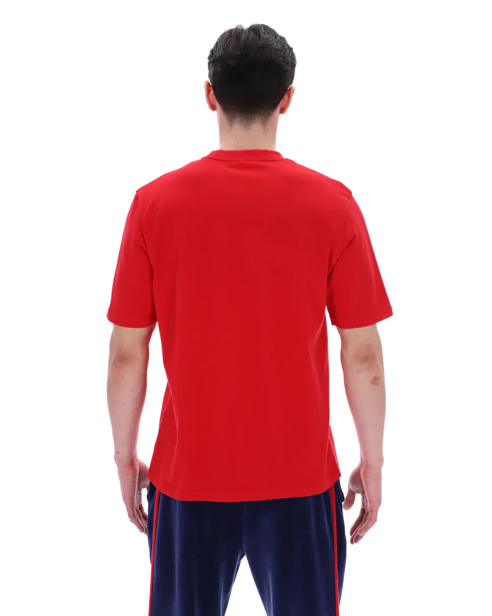 Fila SS26MH029 Pepe T-Shirt With Flock Logo - Fila Red - Image 3