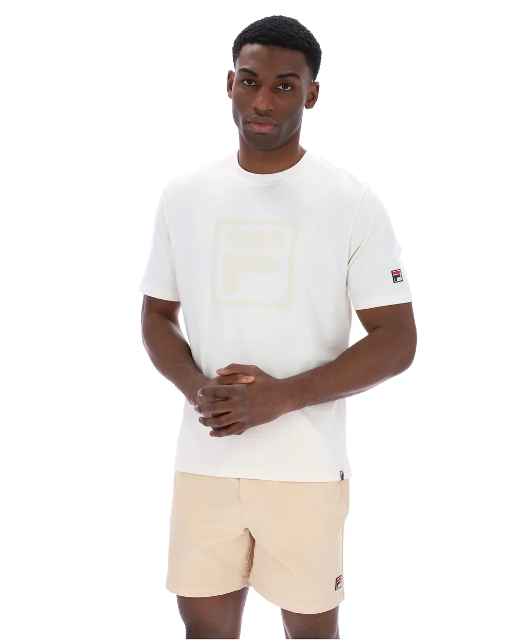 Fila SS26MH029 Pepe T-Shirt With Flock Logo - Gardenia - Image 3