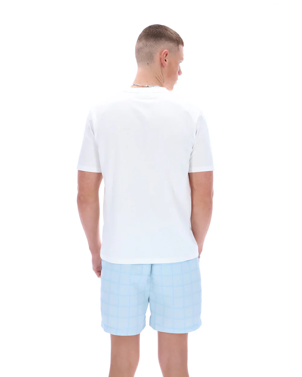 Fila SS26MH043 Mano Cut Sew Panel T-Shirt 100 - White/Skyway - Image 3