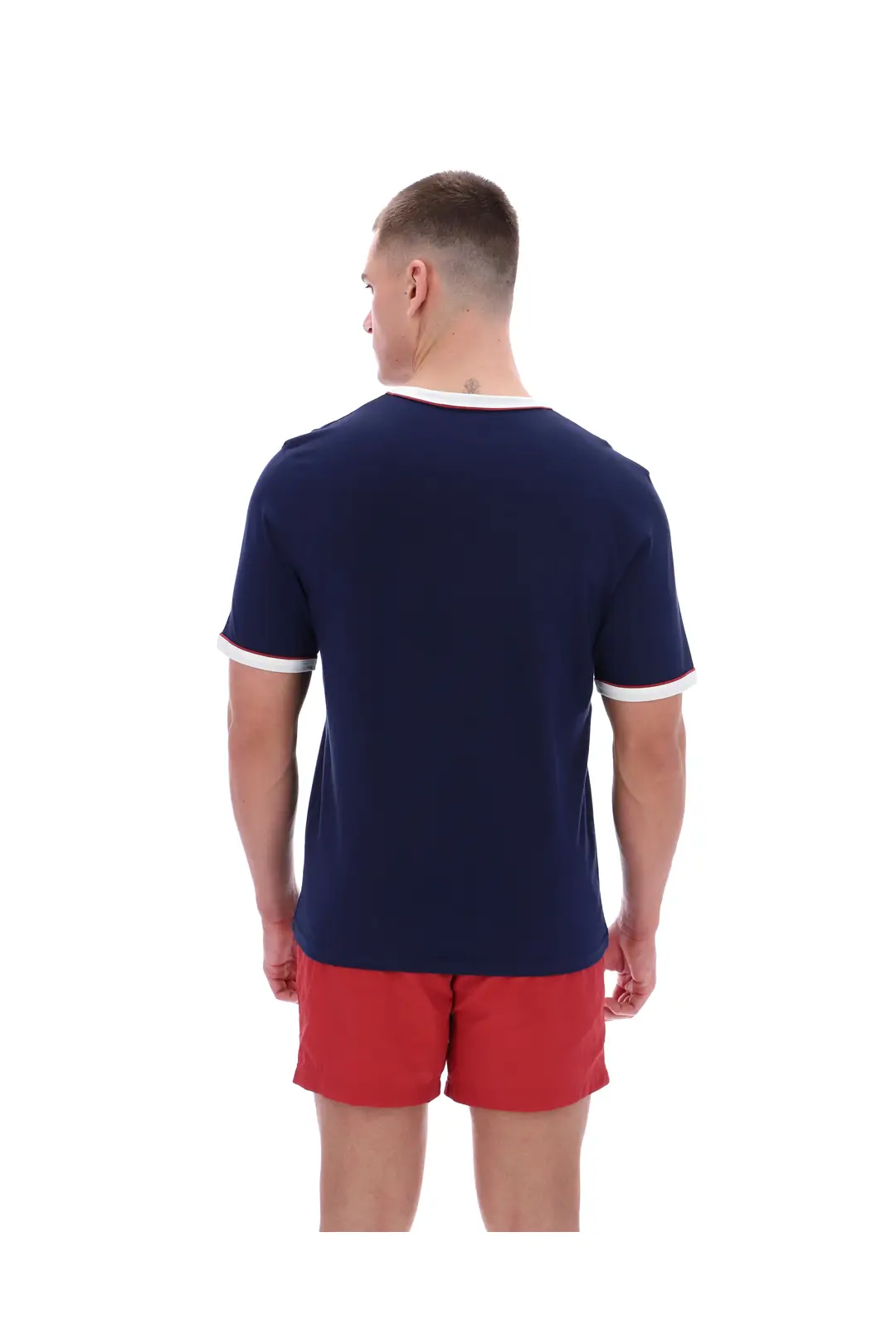 Fila SS26MH046 Rosario T-Shirt 410 - Fila Navy/Gardenia Garnet - Image 2
