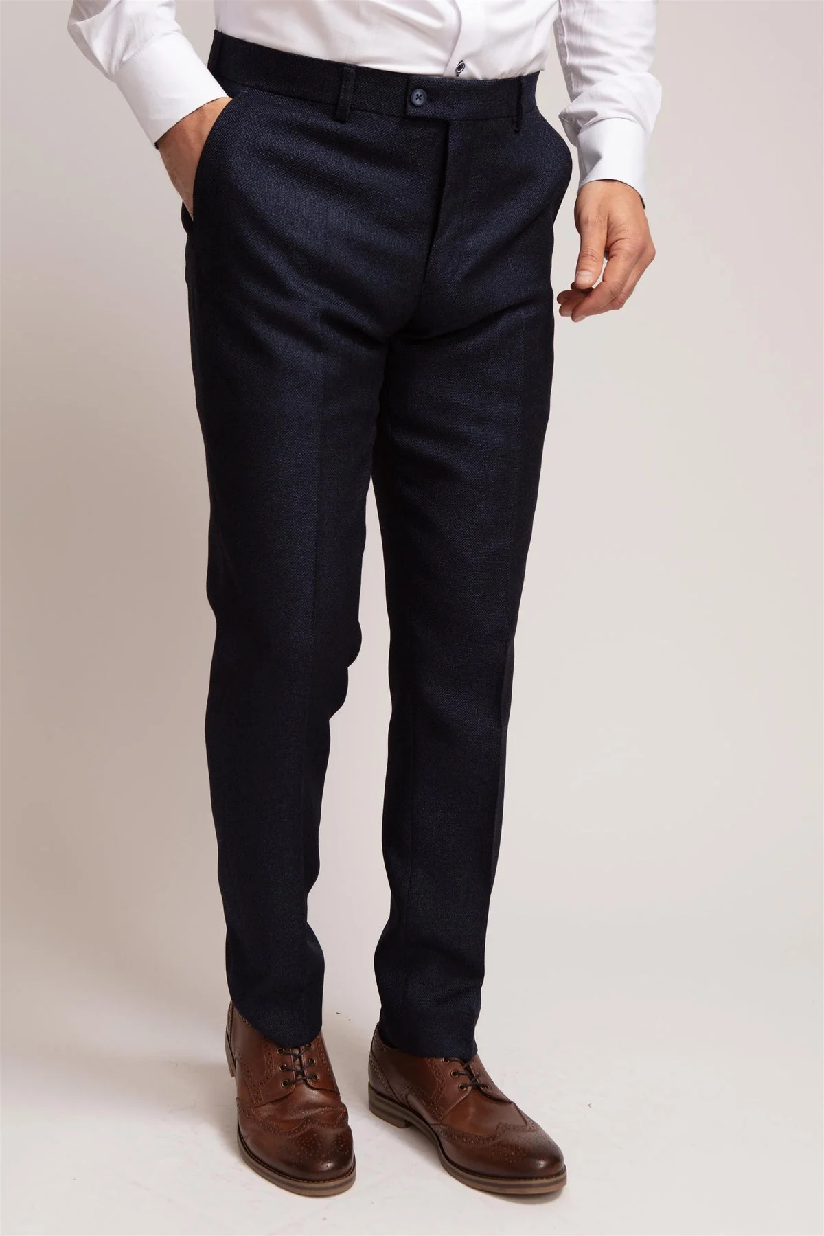 Fratelli Uniti Ftr1024 Trousers Navy - Image 4