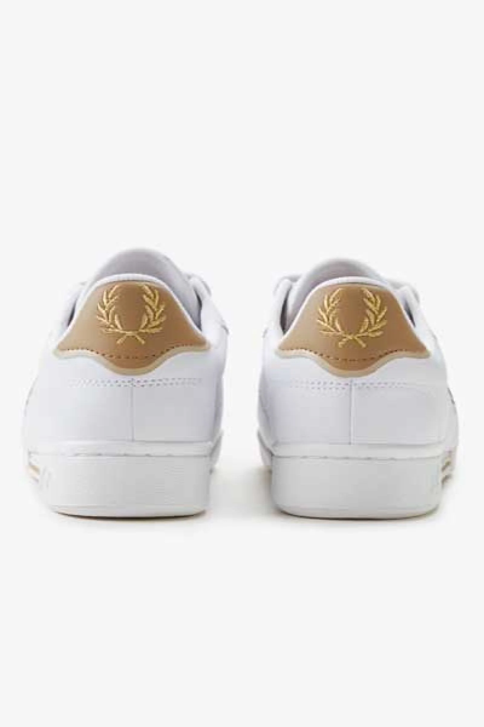 Fred Perry B6311 B722 Leather Trainers U67 White/Warmstone - Image 3