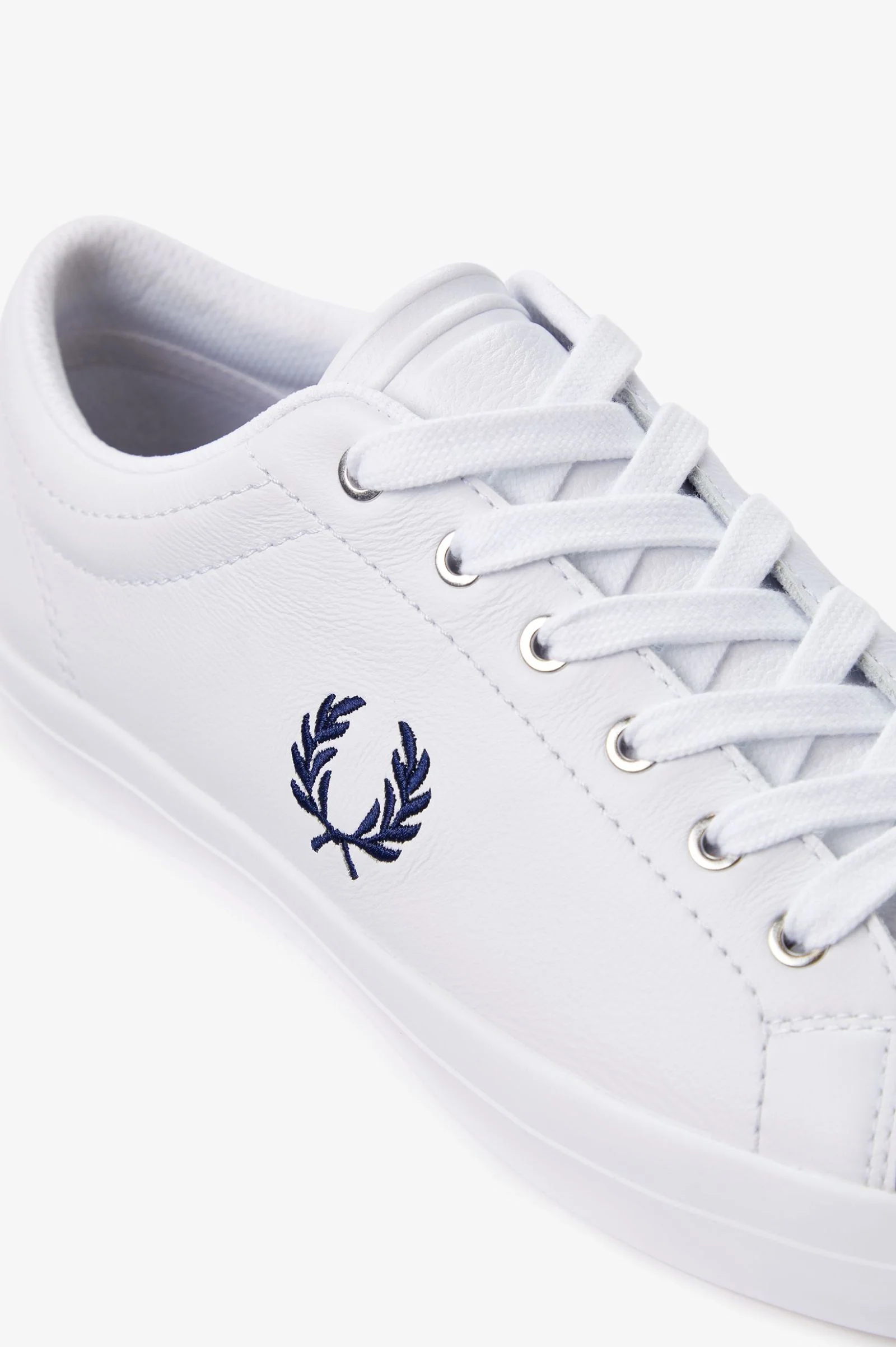 Fred Perry B7311 Baseline Leather Trainer - 200 White - Image 4