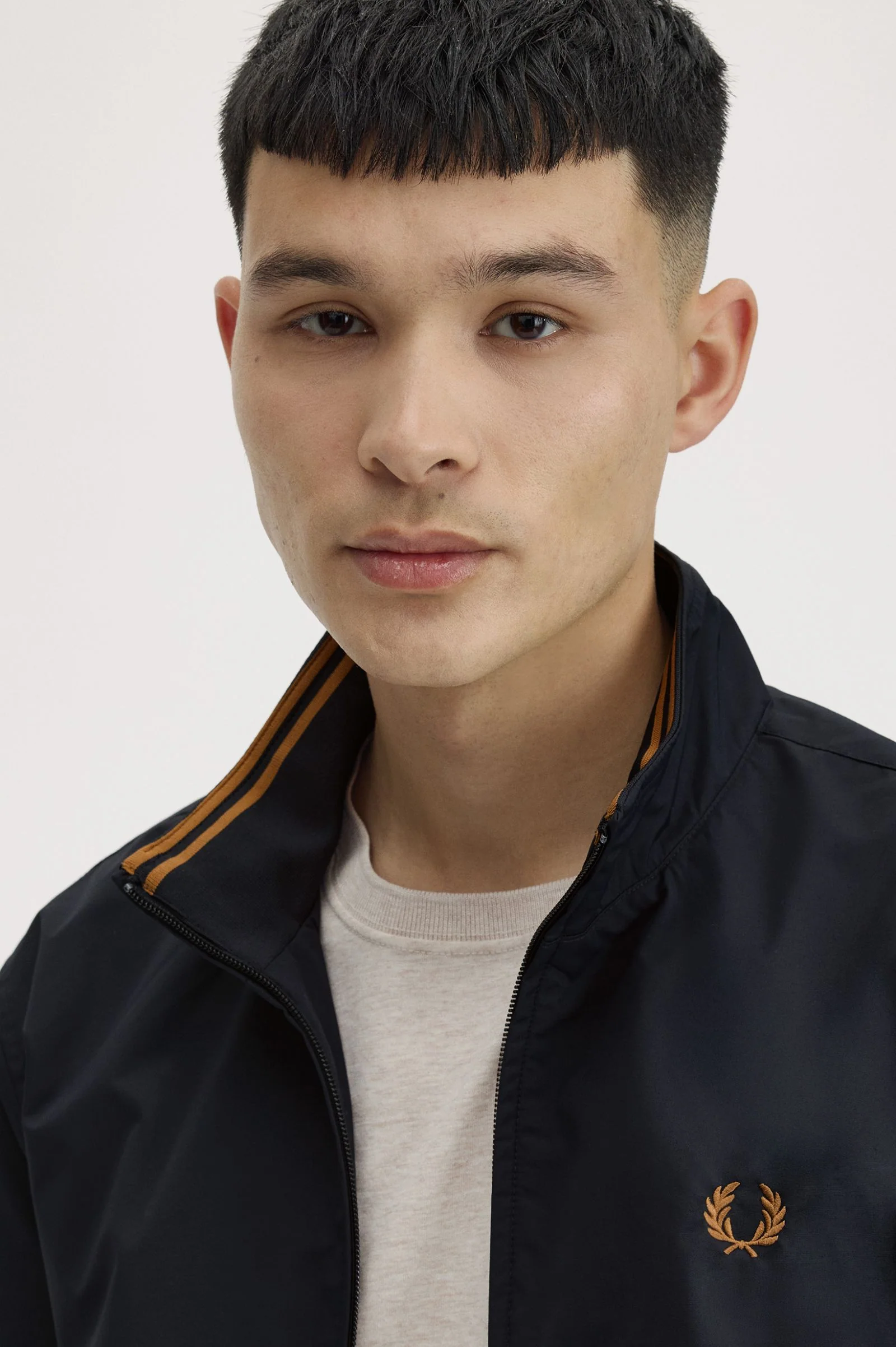 Fred Perry J2660 Brentham Jacket 248 Navy - Image 3