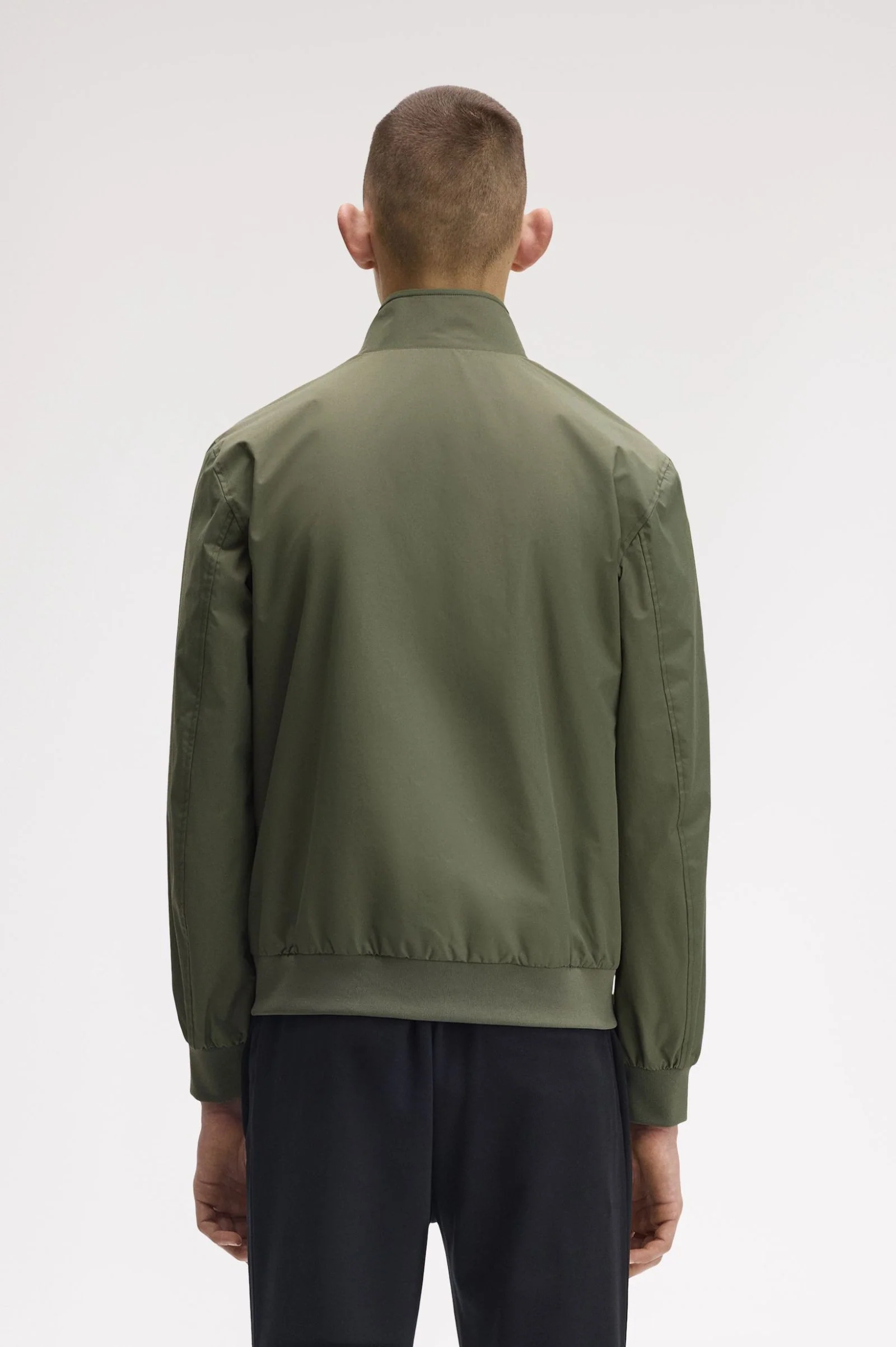 Fred Perry J2660 Brentham Jacket X21 Laurel Wreath Green - Image 3