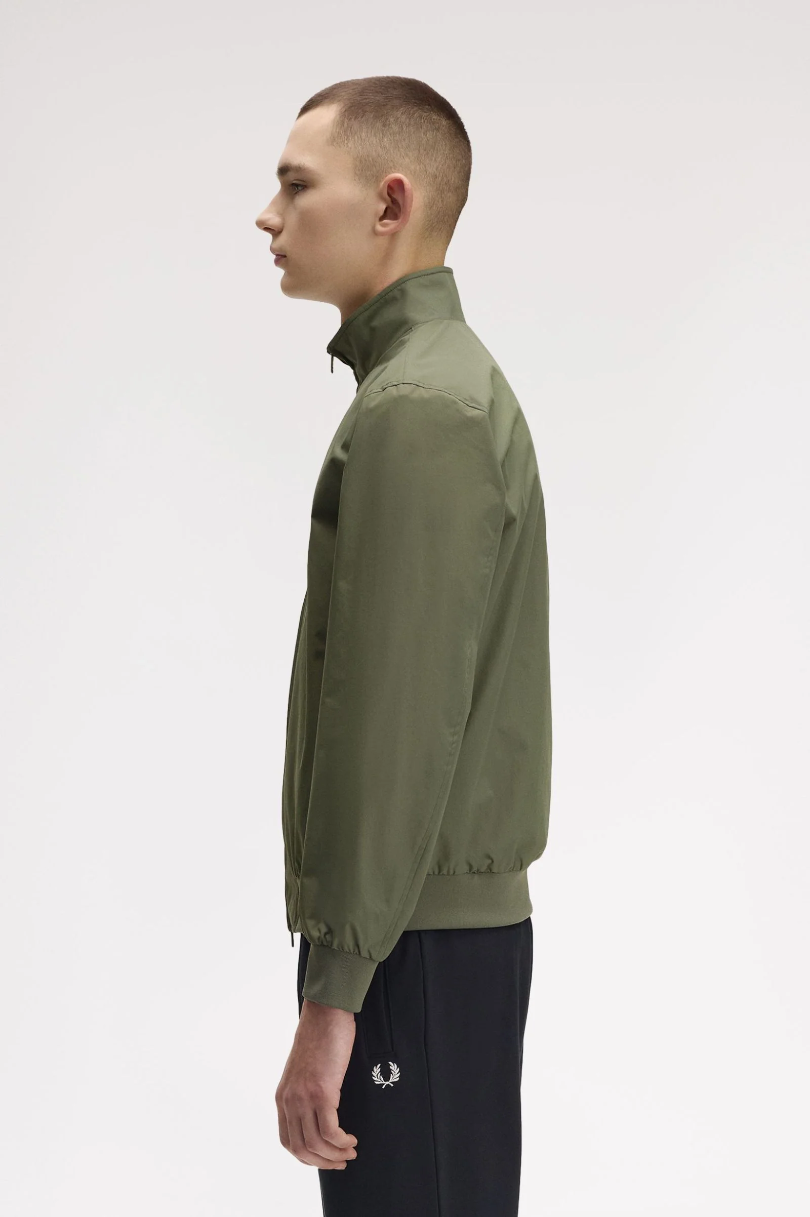 Fred Perry J2660 Brentham Jacket X21 Laurel Wreath Green - Image 4