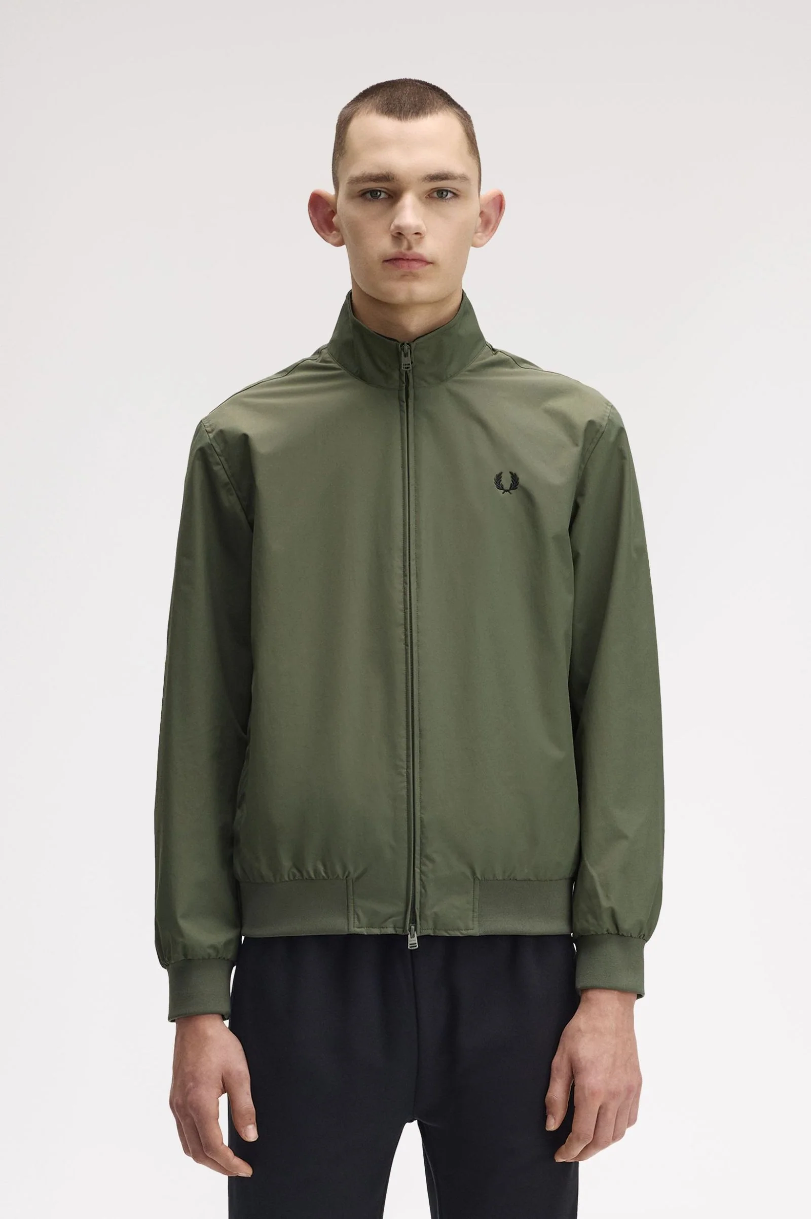 Fred Perry J2660 Brentham Jacket X21 Laurel Wreath Green - Image 5