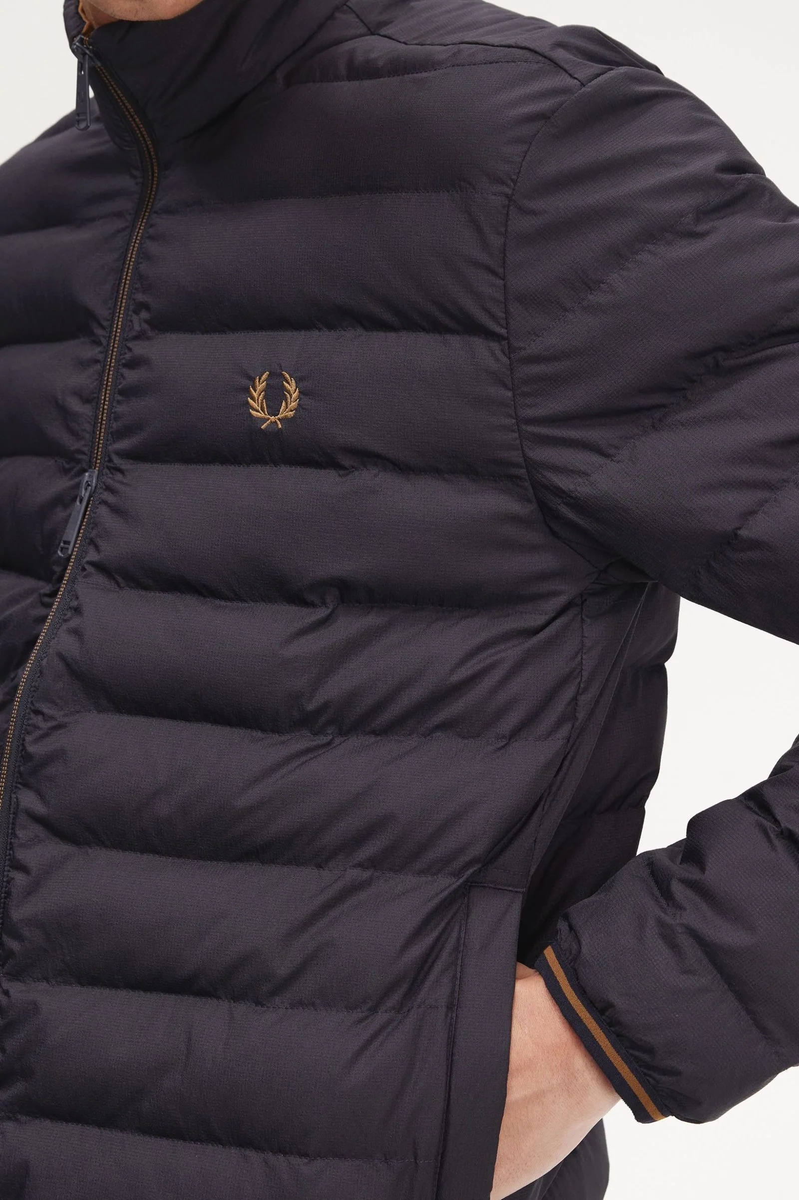Fred Perry J4564 Insulated Jacket - 248 Navy - Image 3