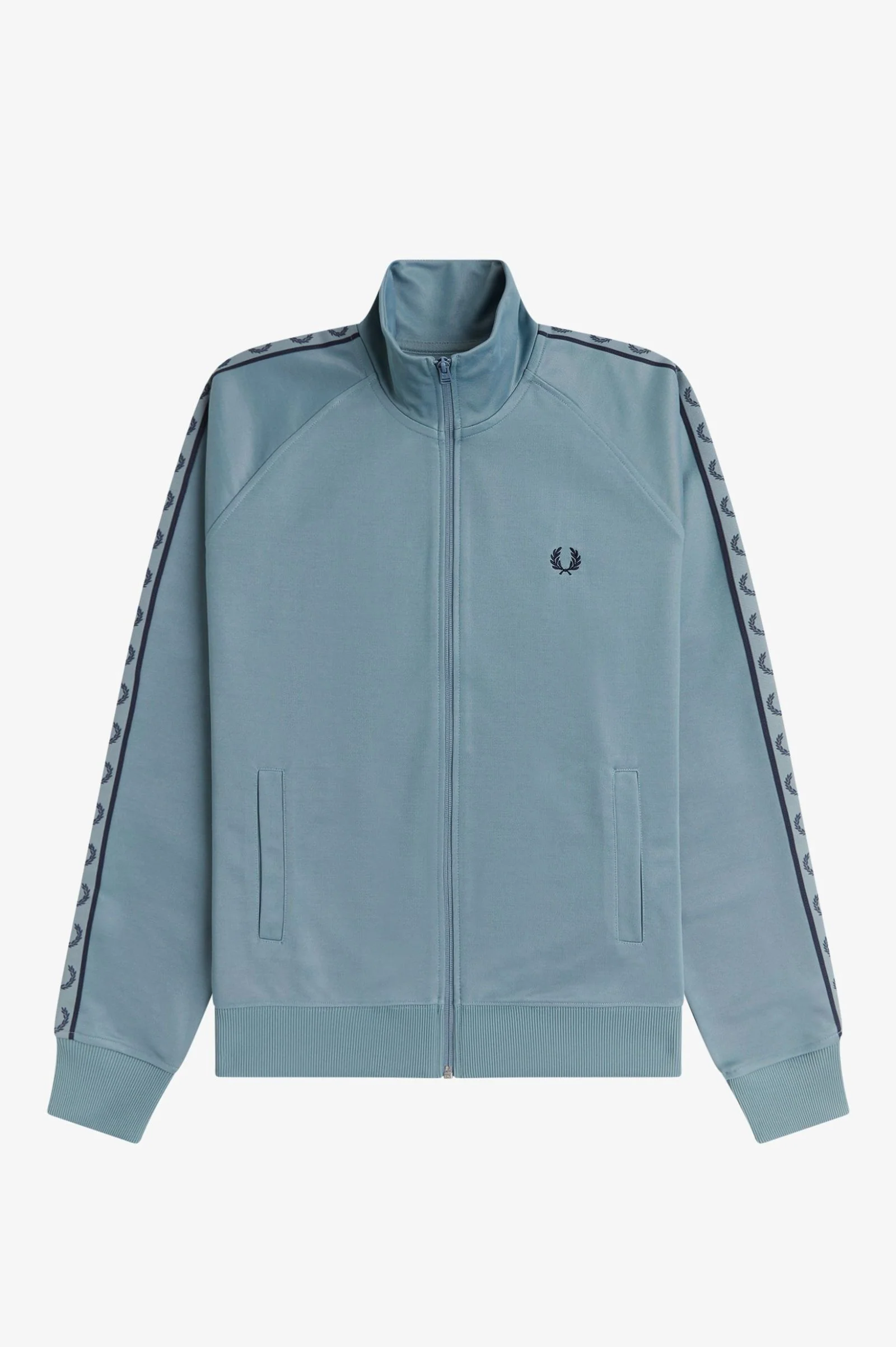 Fred Perry J5557 Contrast Tape Track Jacket - Z56 Stockport Blue/Navy - Image 6