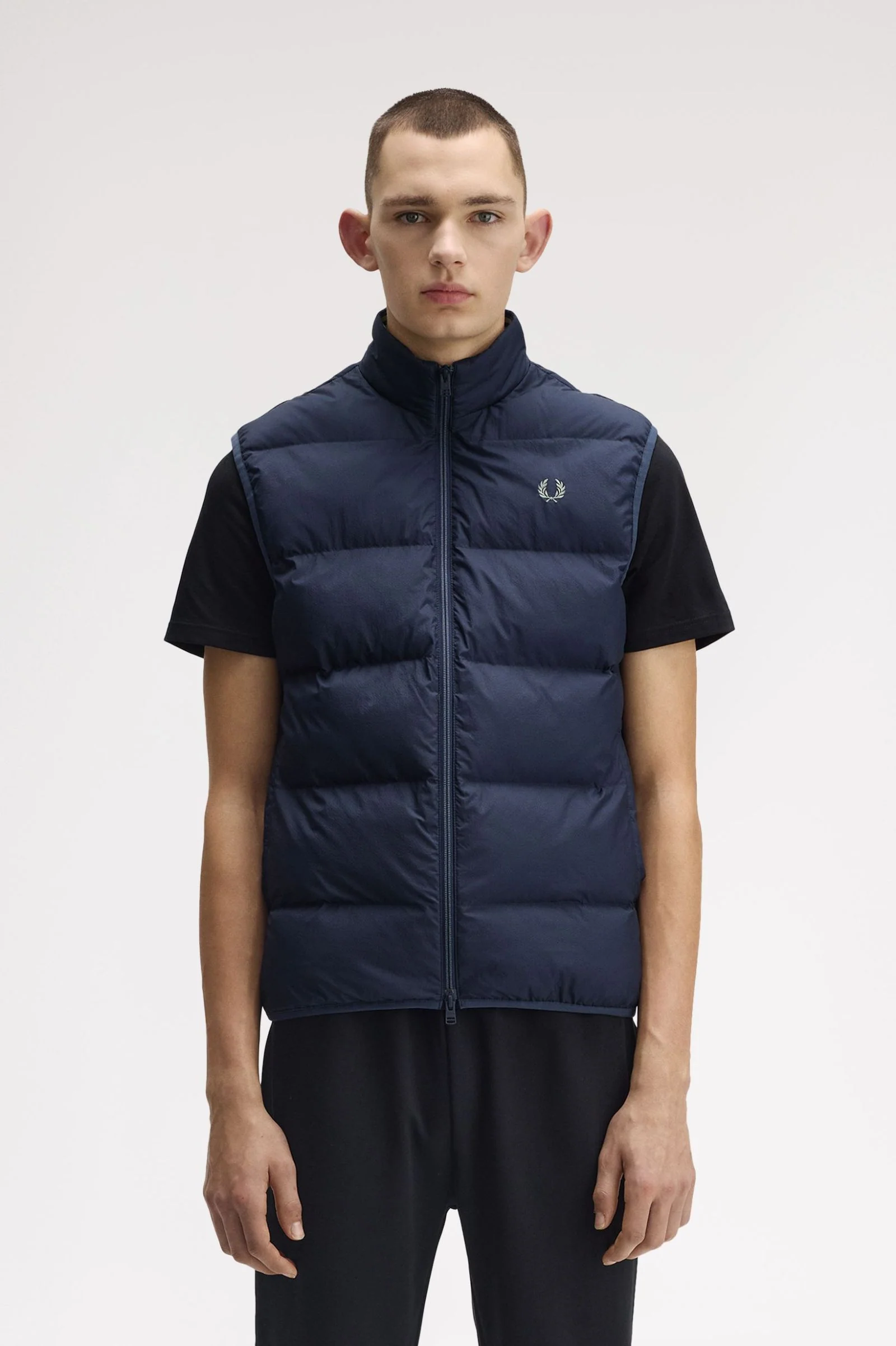 Fred Perry J8522 Insulated Gilet 738 Dark Airforce - Image 8