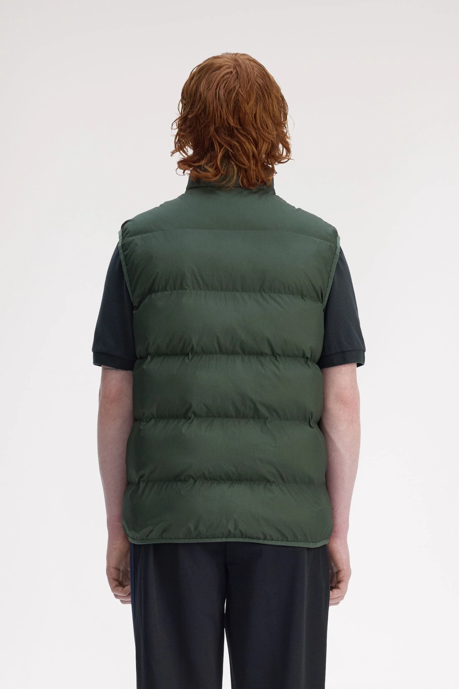 Fred Perry J8522 Insulated Gilet - X89 Court Green - Image 3
